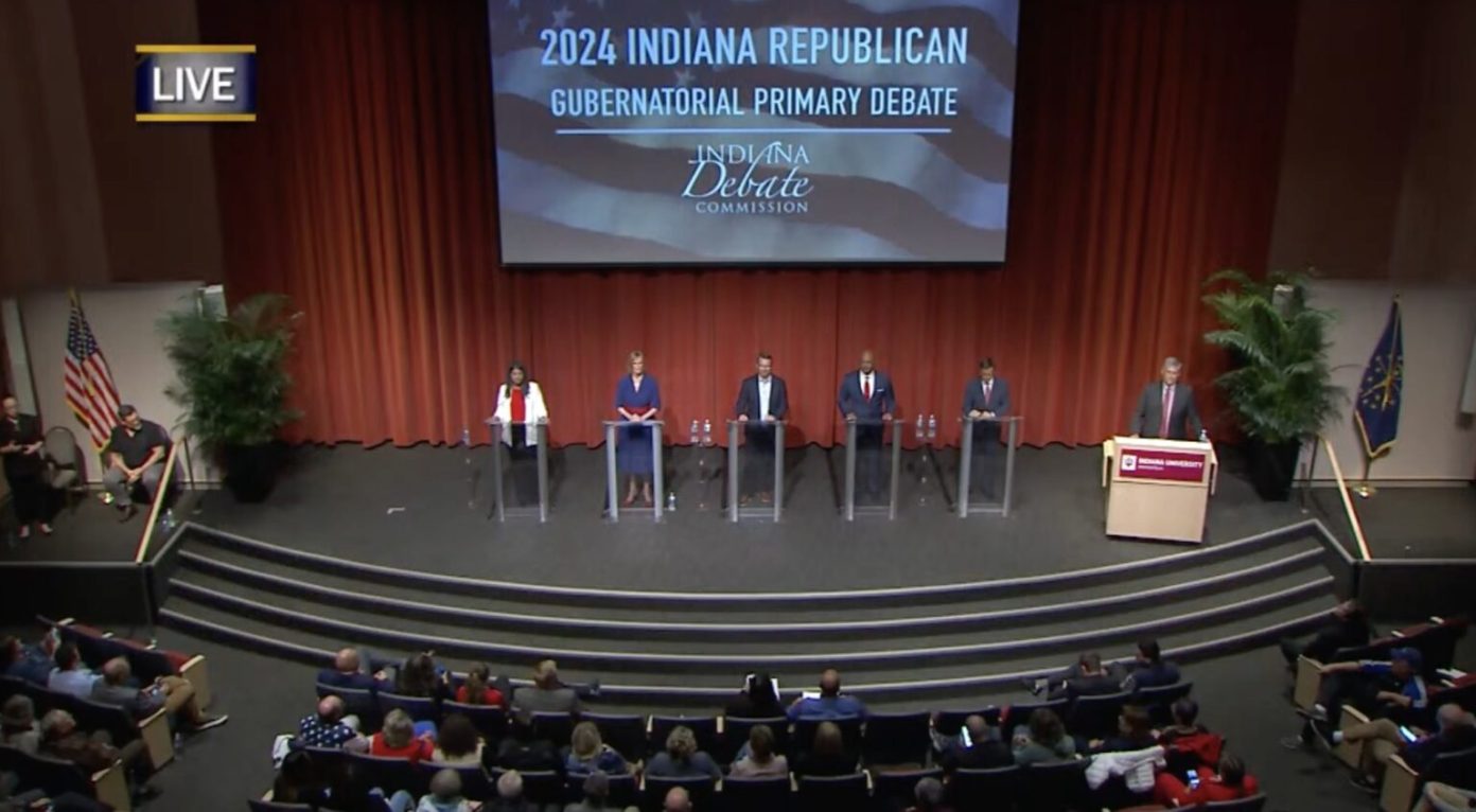 PRIMARY 2024 Indiana’s GOP gubernatorial candidates focus on moderator