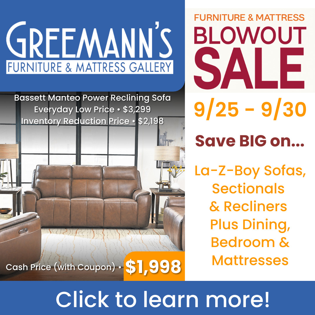 GREEMANN FURNITURE SALE